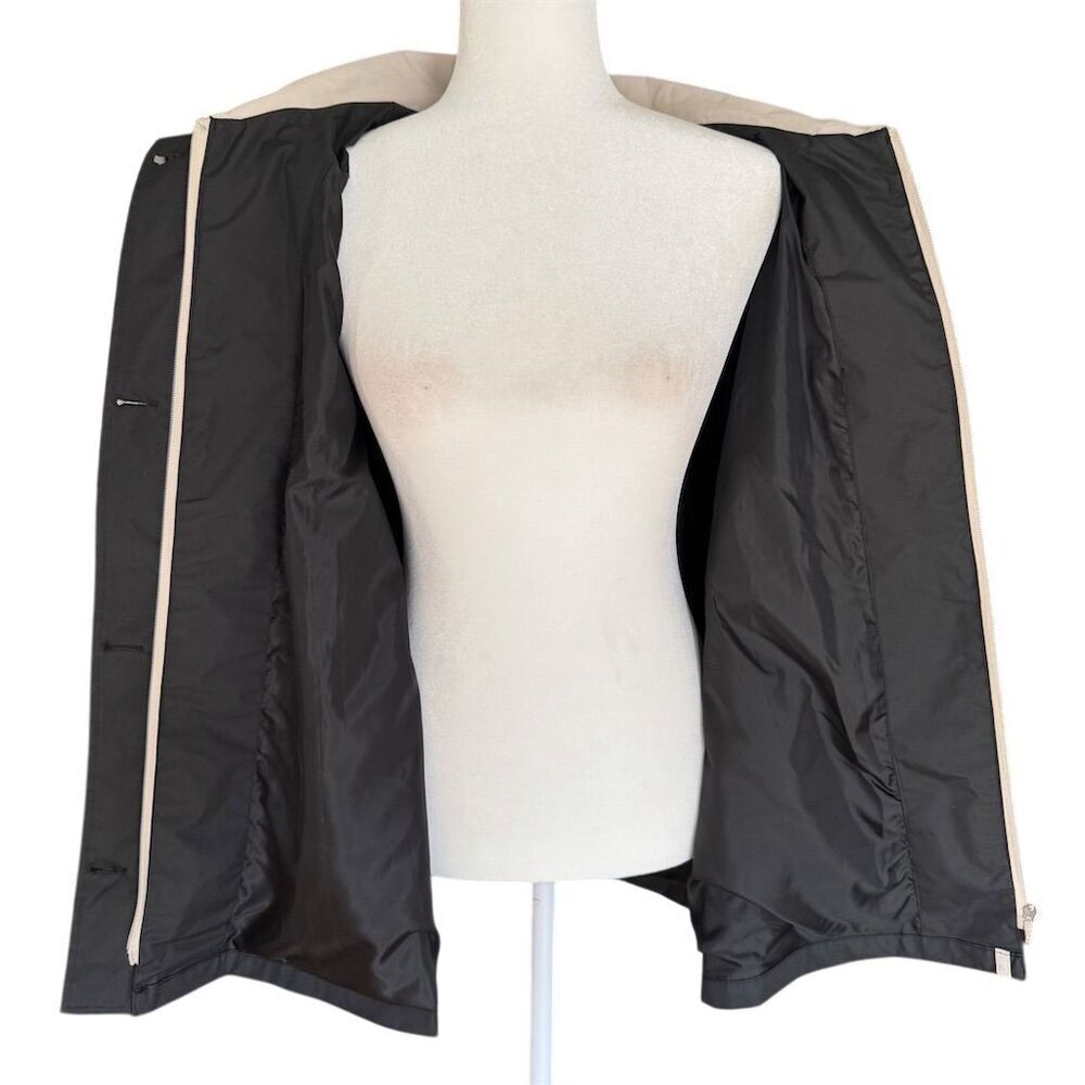 Mackintosh Black Hooded Raincoat Mid-Length Casual Women's Size Petite XL - Picture 11 of 14